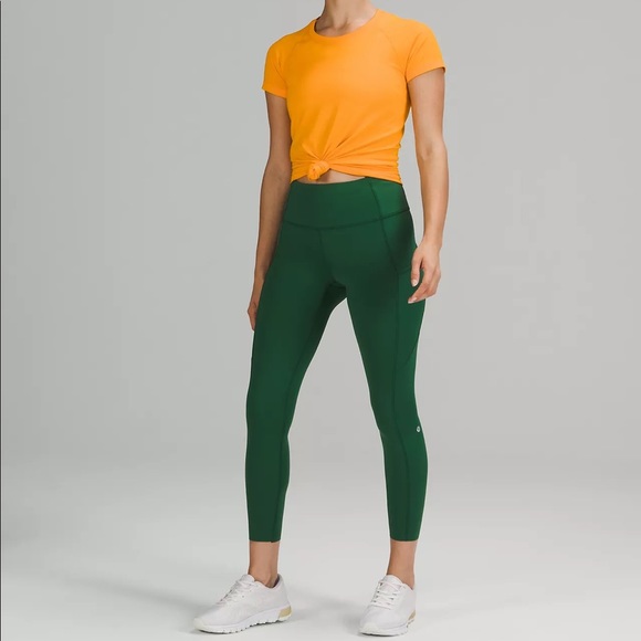 Lululemon Fast and Free High-Rise Tight 25" evergreen EVRG 0 - Picture 7 of 12
